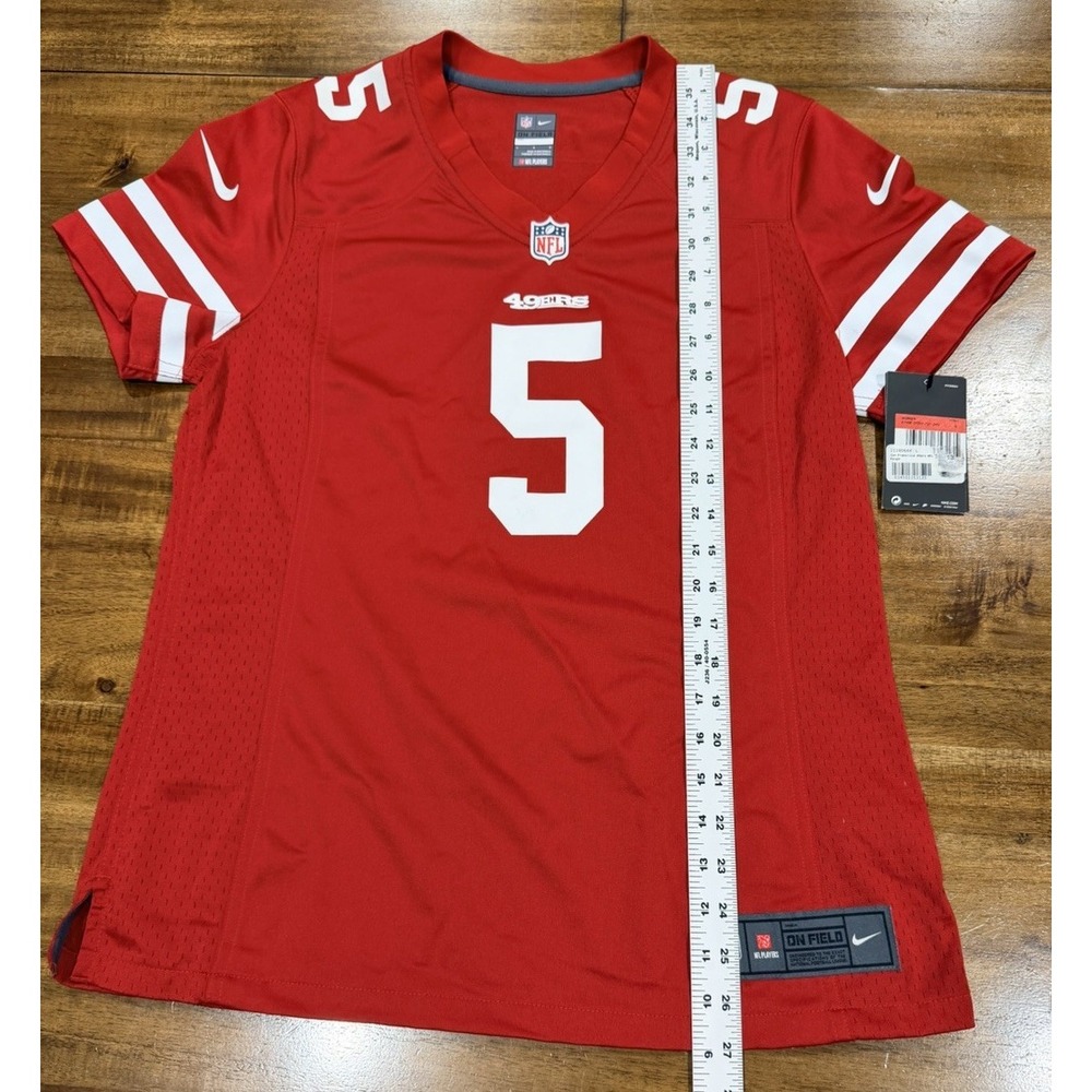 Trey Lance #5 San Francisco 49ers NIKE Football Jersey Women's Size Large NWT - Picture 9 of 10